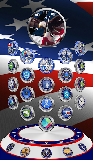 【免費個人化App】Next Launcher Theme USA 3D-APP點子