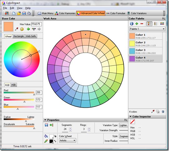 Advanced Color Wheel tool