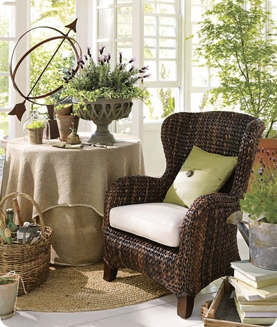 Pottery Barn seagrass chair