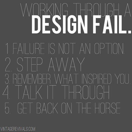 Working Through A Design Fail
