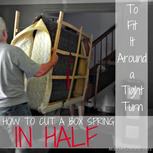 How To Cut A Box Spring in Half