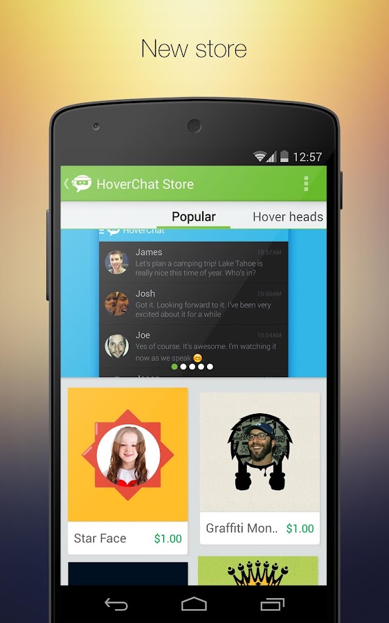 HoverChat (formerly Ninja SMS) - screenshot