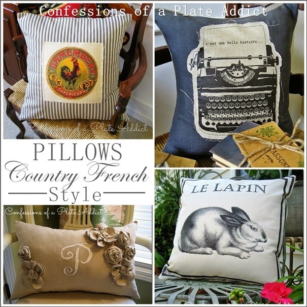 CONFESSIONS OF A PLATE ADDICT Pillows...Country French Style