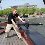 shooting canons of the amsterdam in Amsterdam, Netherlands 