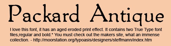Packard-Antique-Font Packard-Antique-Font