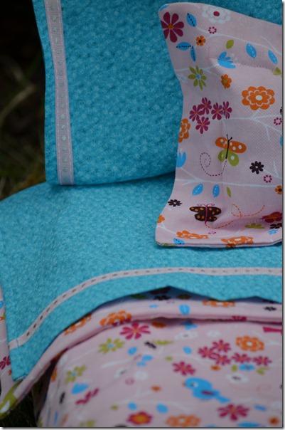 skirt detail, doll bed, front flowers 038
