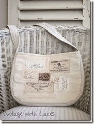 French Bag - Vintage with Laces