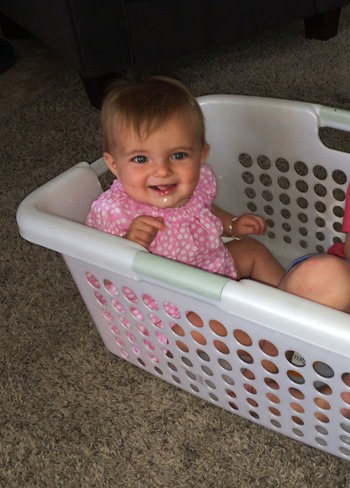 J in laundry basket (1 of 1)