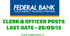 Federal bank recruitment 2013