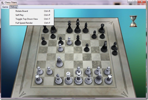 Chess Titans menu segreto con funzioni e trucchi Windows Games Tweaker