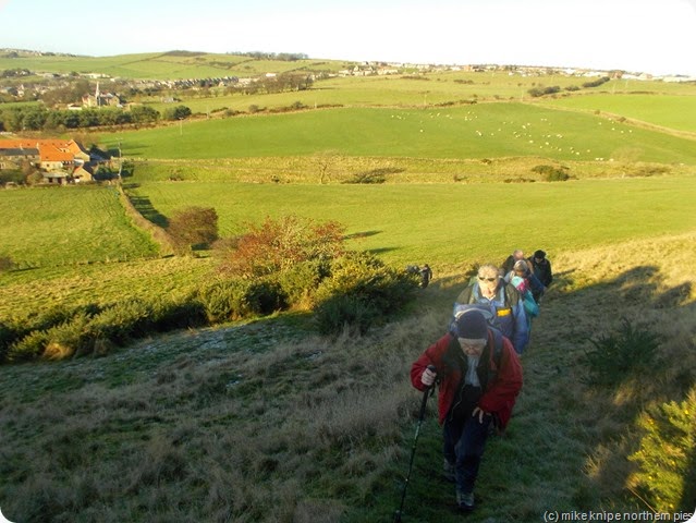 climbing dowfold hill