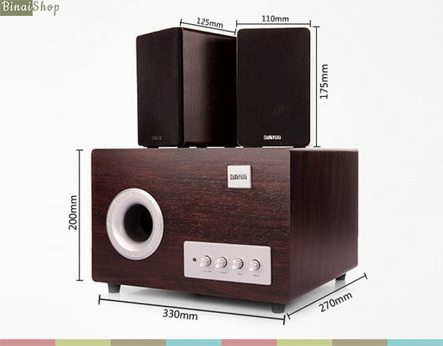 Loa nghe nhạc cho máy tính 2.1 QishYiXi S800