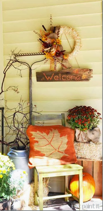 Fall Straw Wreath - Just Paint It Blog