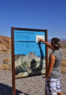 The Badlands area of Death Valley