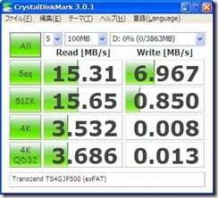 Transcend TS4GJF500(exFAT)