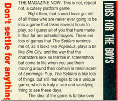 The Settlers Amiga power 01 The Settlers Amiga power 01
