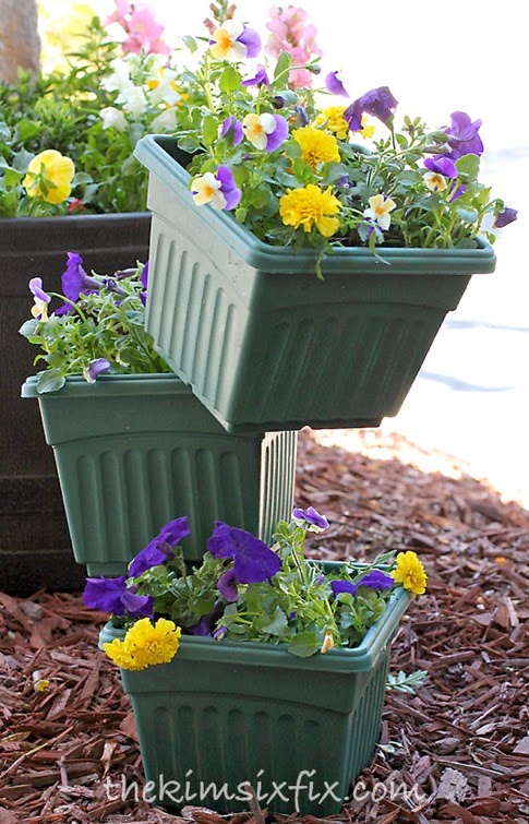 Tiered flower pots