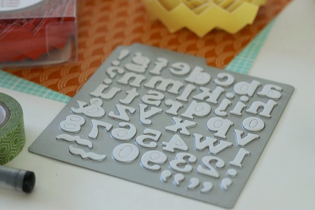 die cut letters from Lifestyle Crafts