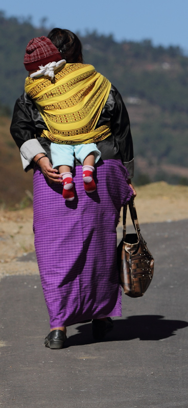 A Bhutanese mother and her child