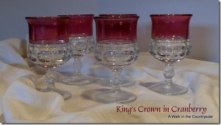 A Walk in the Countryside: Vintage King's Crown in Cranberry