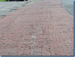 3821 Ohio -Upper Sandusky, OH - Lincoln Highway - 16 ft wide brick remnant of Lincoln Highway