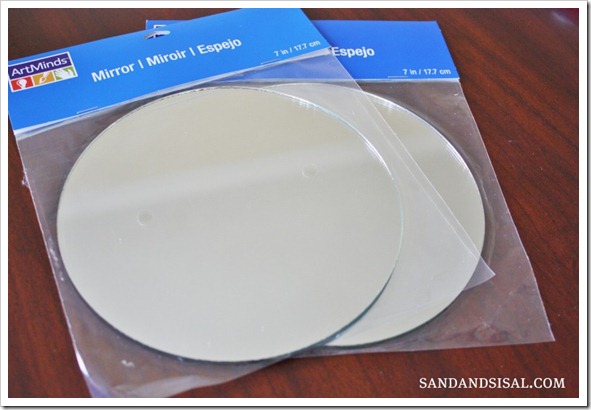 Turn A Charger Into Mirror Sand And, Beveled Round Mirror Artminds