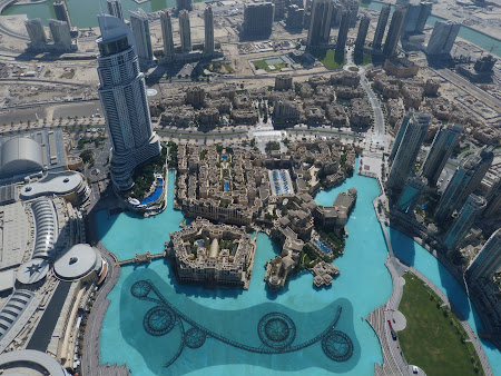 Obiective turistice Dubai: vedere din Burj Khalifa