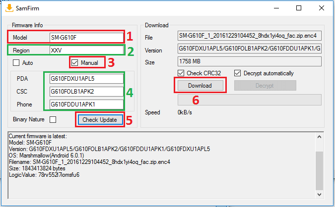 Samfirm Tool