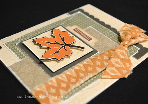 Fabric- ribbon on autumn card DSC_2319