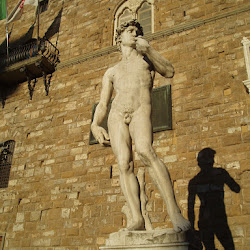 Copia del David de Miguel Ángel en la Plaza de la Señoría