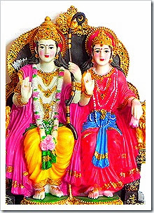 Sita and Rama deities