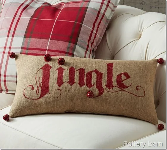 Pottery Barn Lumbar Jingle Pillow