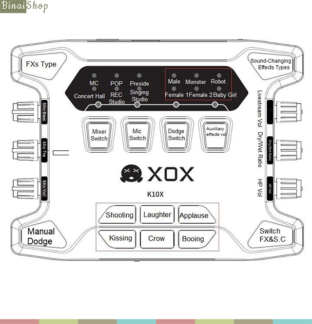 XOX K10x
