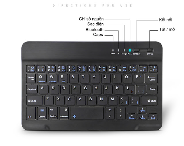 Bàn phím mini bluetooth BT-3.0 BT-3.0