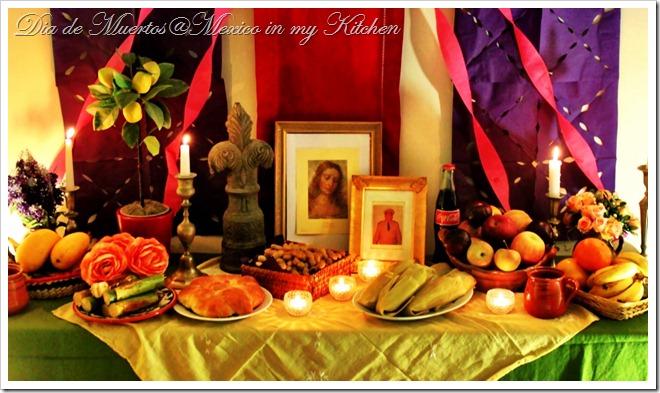 Altar Dia de Muertos Mexico in my kitchen 