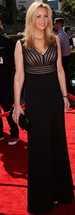 Lisa Kudrow Wore Black Full Length Gown
