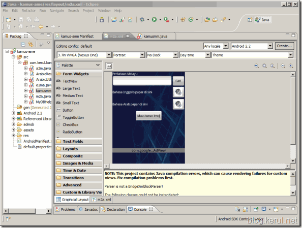 Eclipse Helios + Android Development Toolkit 11