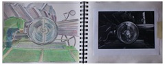 Marshall tractor sketch book
