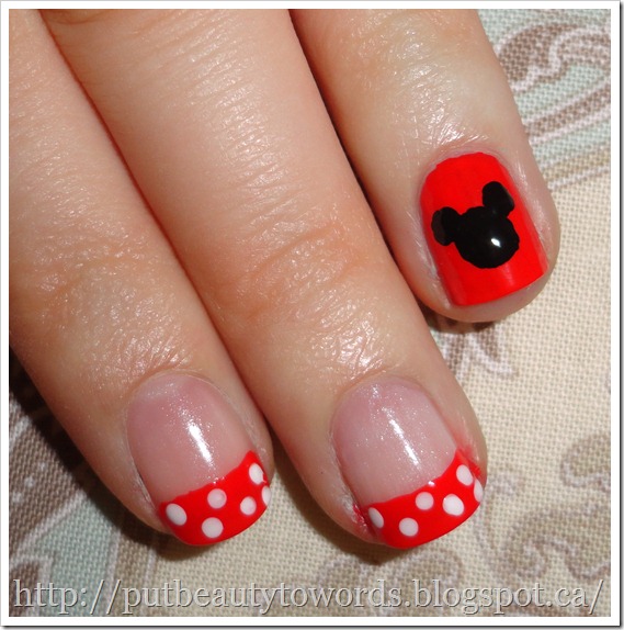 Writing Beauty: Minnie Mouse Nails