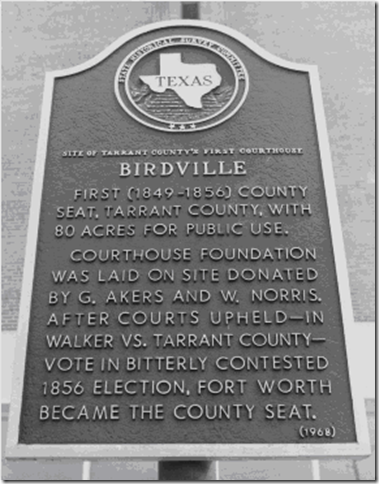 Birdville historic marker