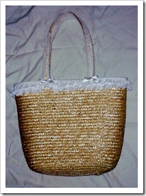 Pretty Lacey Straw Bag