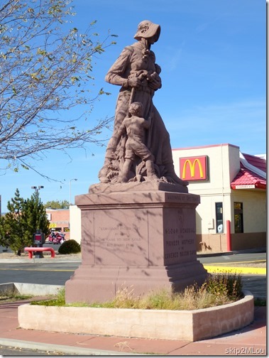 Nov 1, 2012: Our 8th Madonna of the Trail and the last one of this trip. Springerville, AZ