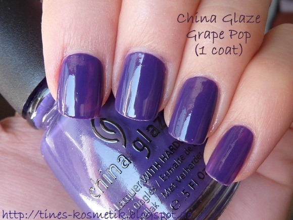 China Glaze Grape Pop 1 Coat
