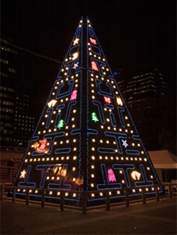 pac-man-christmas-tree