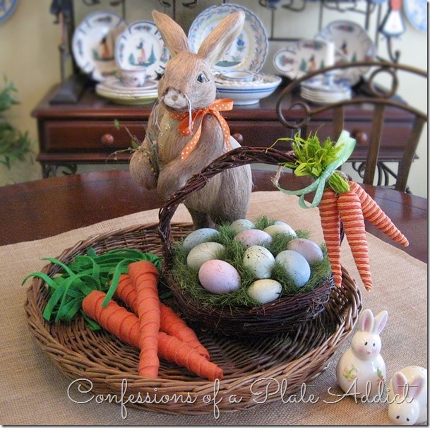 CONFESSION OF A PLATE ADDICT Easter Bunny Centerpiece