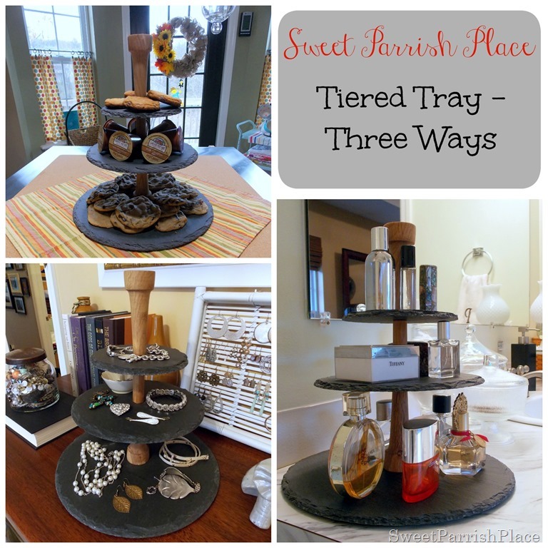 tiered tray collage
