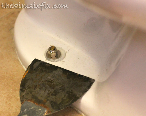 Removing toilet bolts