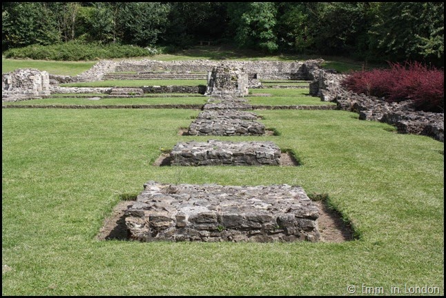 All that remains of the pillars at Lesnes Abbey