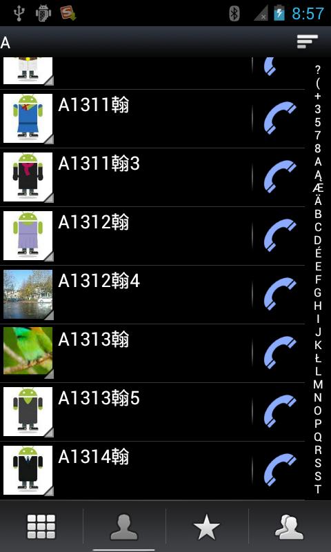 RocketDial Galaxy S alikeTheme Screen 2