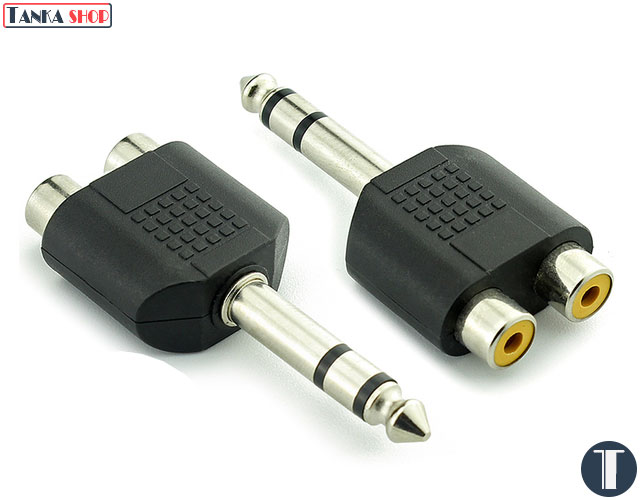 Jack audio Jack gộp 2 RCA thành 6.5 mm Stereo